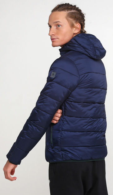 Champion winter jacket navy blue men's