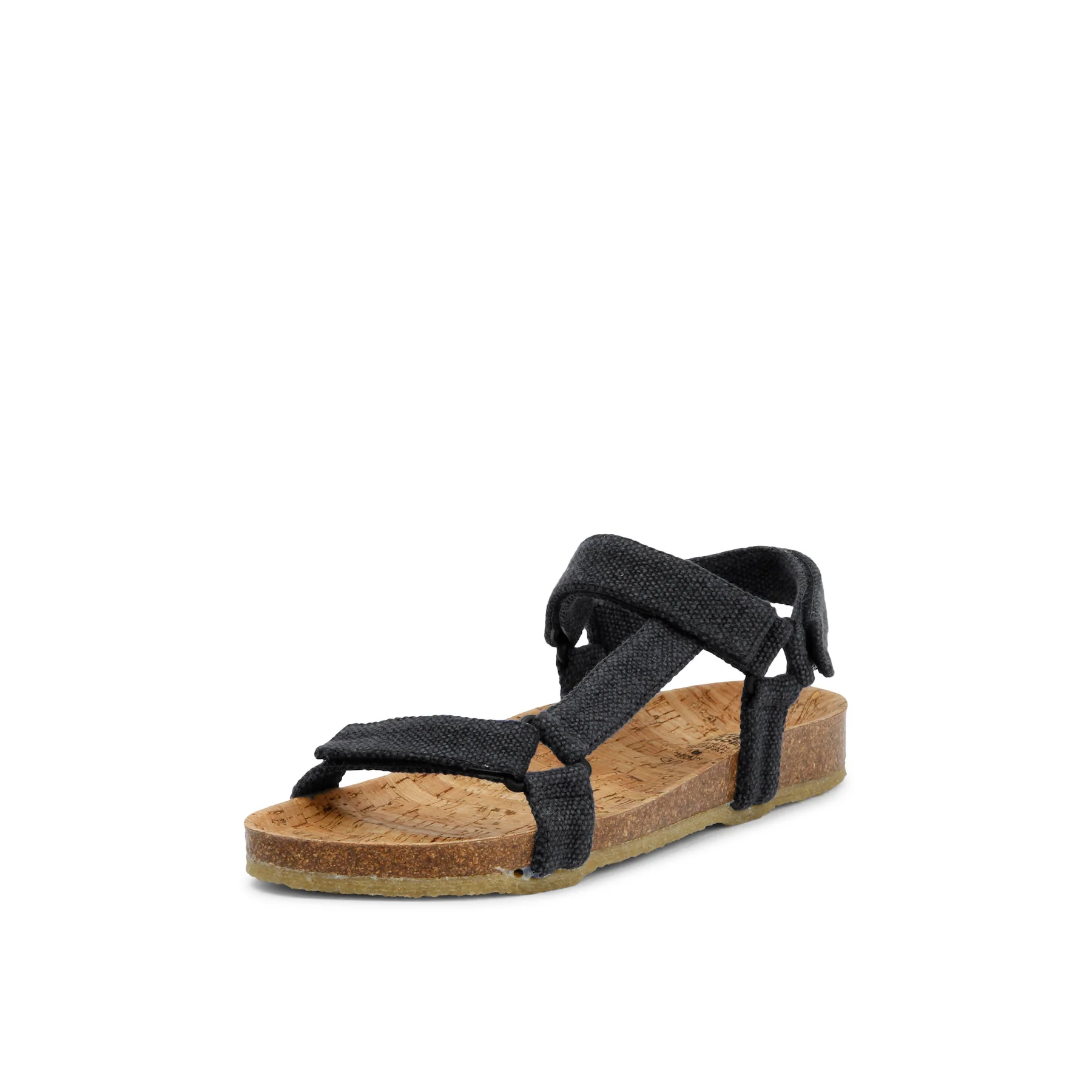 Grand Step Shoes Sandal Levi Hemp black Ladies