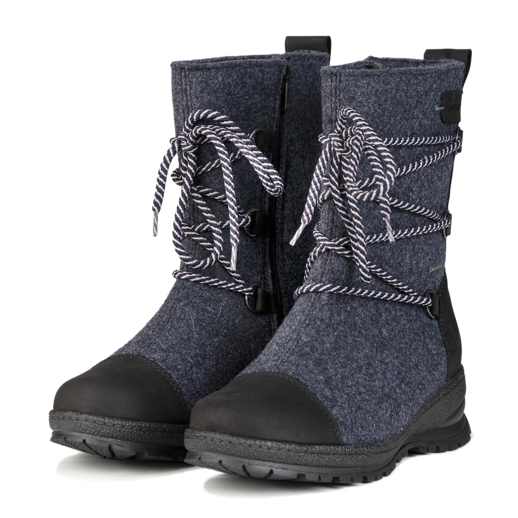 Pomar Winter Boots Koli GTX (Felt Boots, Waterproof, Wide, Extremely Warm) Dark Blue Ladies