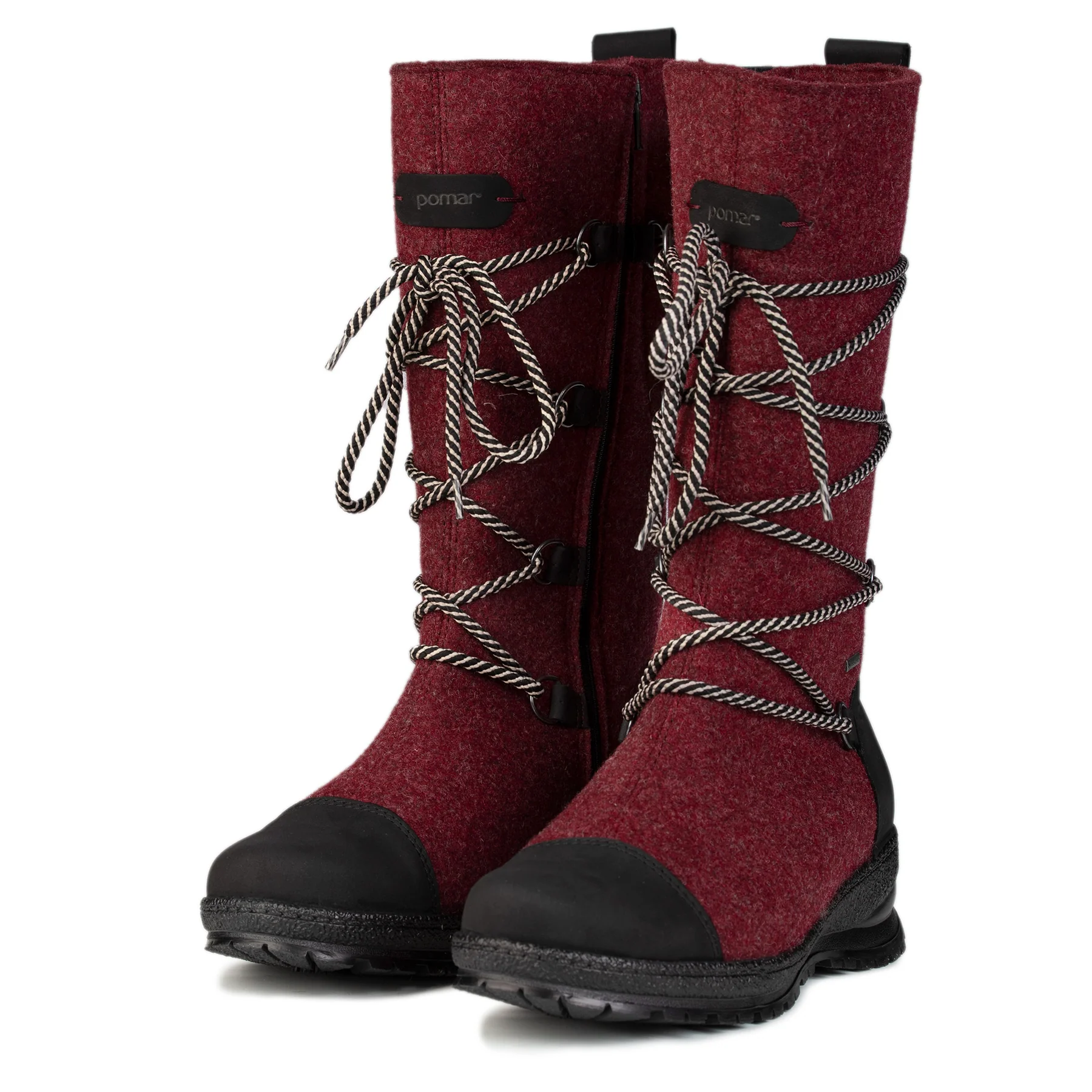 Pomar Winter Boots Saana GTX (Felt Boots, Waterproof, Wide, Extremely Warm) Red Ladies