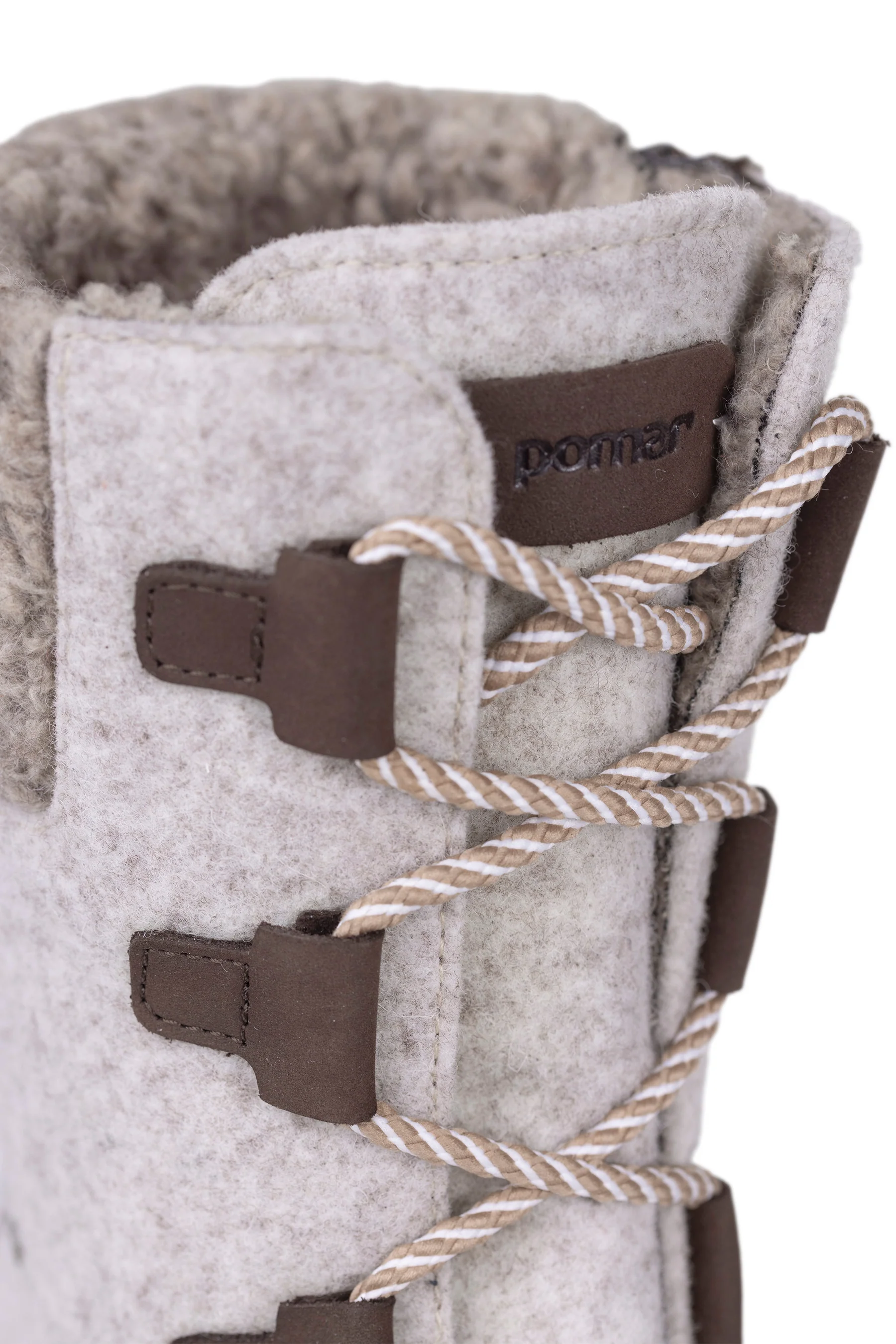 Pomar Winter Boots Reki GTX (Felt Boots, Waterproof, Wide, Extremely Warm) Light Grey Ladies