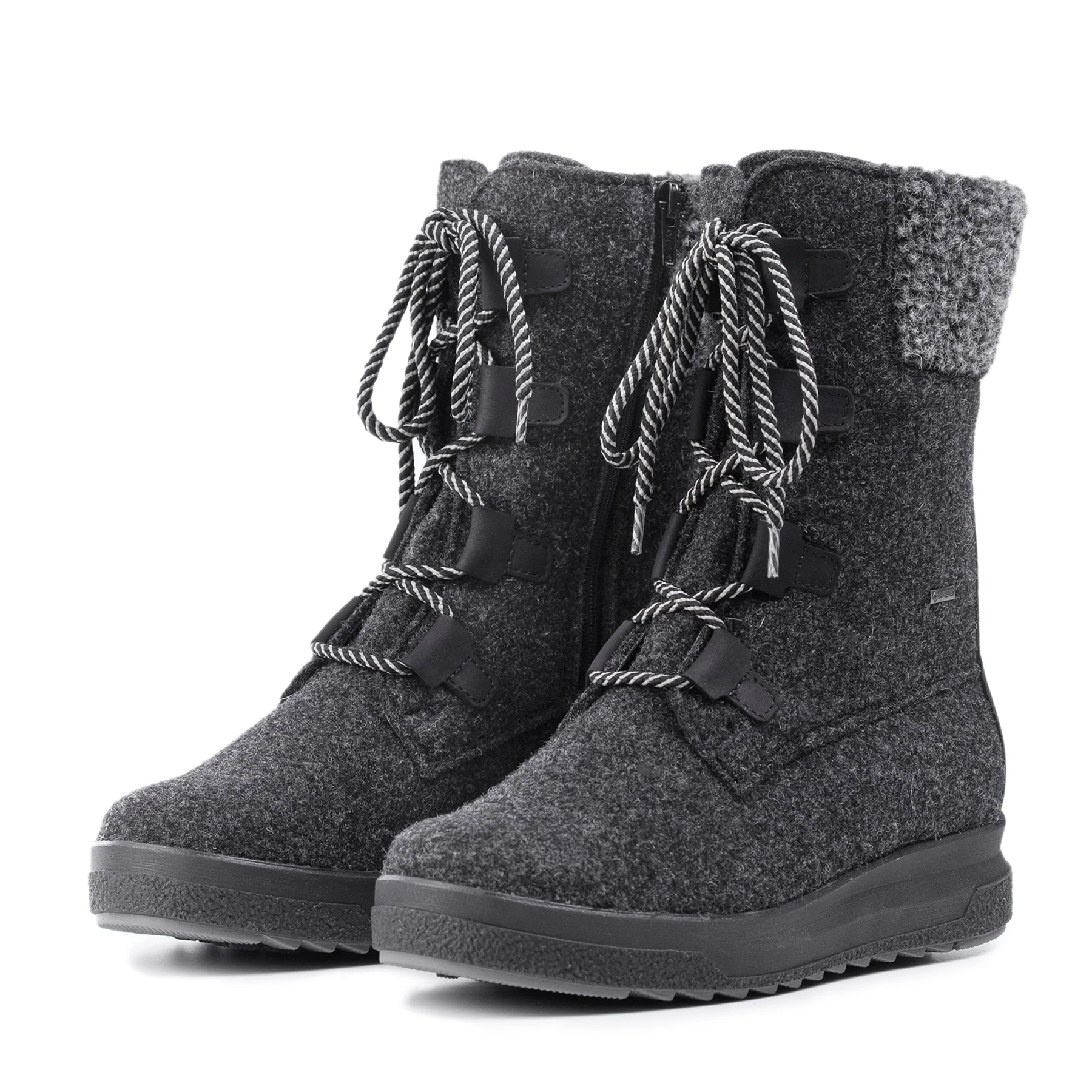 Pomar Winter Boots Reki GTX (Felt Boots, Waterproof, Wide, Extremely Warm) Granite Grey Ladies