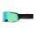 100% Ski Goggles Snowcraft S HiPER Mirror Green Lens black - 1 pair of goggles