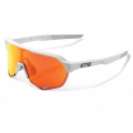 100% Sport Sunglasses S2 HiPER Mirror Lens white - 1 pair of glasses with hard case