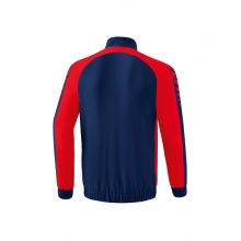 Erima Presentation Jacket Six Wings (100% Polyester, Stand-up Collar, without Lining) Navy Blue/Red Men