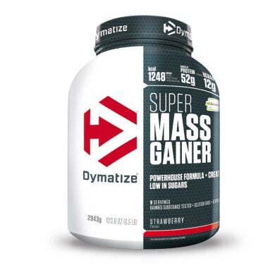 Dymatize Super Mass Gainer Strawberry 2943g Can