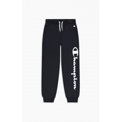 Champion Leisure Jogging Trousers (lined, large Champion logo lettering) long navy blue boys
