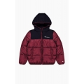 Champion quilted jacket Legacy with hood Champion logo on the back (warm, lined, windproof) red children