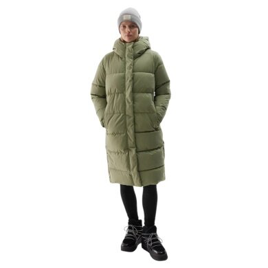 4F Winter Coat F475 Down Jacket (Down Coat, warm, water-repellent) khaki/green ladies