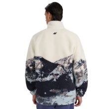 4F Fleece Jacket U351 (Oversize, Sherpa Fleece) beige/multicoloured Men's