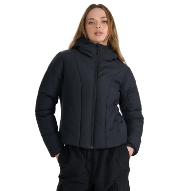 4F Winter Down Jacket F0706 with Hood Black Ladies