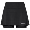 Head Tennis Skort with Inner Shorts Club Basic Black Ladies