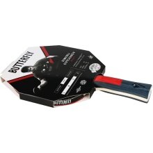 Butterfly table tennis racket Dimitrij Ovtcharov Ruby - Pan Asia rubber with a 2.0mm sponge - 1 racket