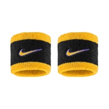 Nike Sweatband Swoosh Classic (Cotton Blend) 2025 Black/Yellow - 2 Pieces