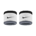Nike Sweatband Swoosh Classic (Cotton Blend) 2025 white/grey/black - 2 pieces