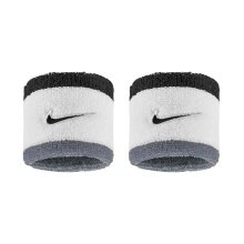 Nike Sweatband Swoosh Classic (Cotton Blend) 2025 white/grey/black - 2 pieces
