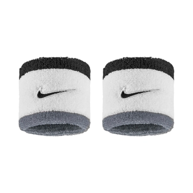 Nike Sweatband Swoosh Classic (Cotton Blend) 2025 white/grey/black - 2 pieces