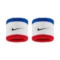 Nike Sweatband Swoosh Classic (Cotton Blend) 2025 white/blue/red - 2 pieces