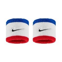 Nike Sweatband Swoosh Classic (Cotton Blend) 2025 white/blue/red - 2 pieces