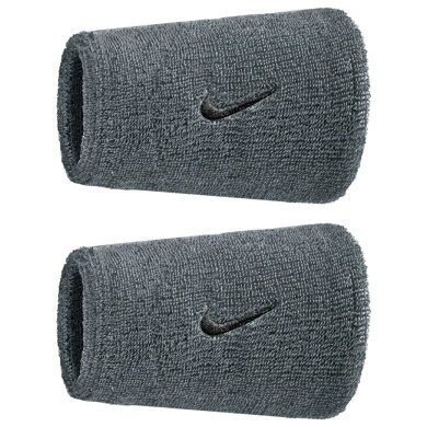 Nike Sweatband Swoosh Classic Doublewide Jumbo (Cotton Blend) 2025 grey - 2 pieces