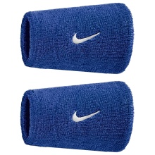 Nike Sweatband Swoosh Classic Doublewide Jumbo (Cotton Blend) 2025 Royal Blue - 2 Pieces