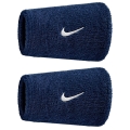 Nike Sweatband Swoosh Classic Doublewide Jumbo (Cotton Blend) 2025 navy blue - 2 pieces