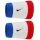 Nike Sweatband Swoosh Classic Doublewide Jumbo (Cotton Blend) 2025 white/blue/red - 2 pieces