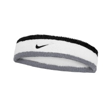 Nike Swoosh Classic Headband (Cotton Blend) 2025 white/grey/black - 1 piece
