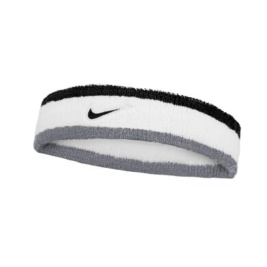 Nike Swoosh Classic Headband (Cotton Blend) 2025 white/grey/black - 1 piece