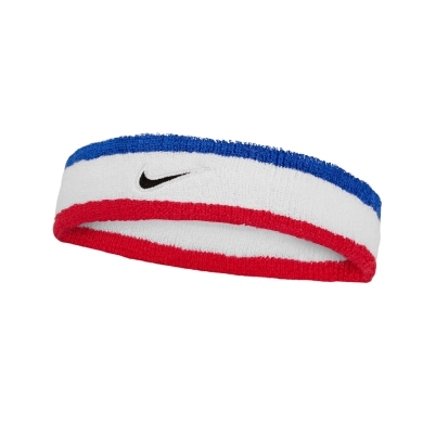 Nike Swoosh Classic Headband (Cotton Blend) 2025 white/blue/red - 1 piece