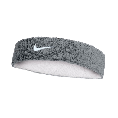 Nike Swoosh Classic Reversible Headband (Cotton Blend) grey/white - 1 piece