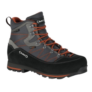 AKU Trekker Lite III Wide GTX Walking Shoes (waterproof, wide) anthracite grey/rust men's