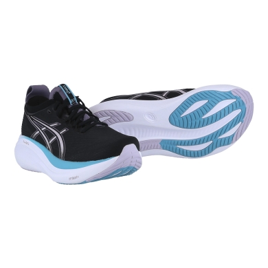 Asics Gel Nimbus 27 Running Shoes (Cushioning) 2025 black/purple ladies