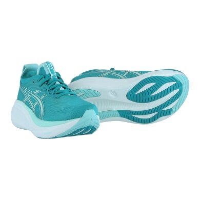 Asics running shoes Gel Nimbus 27 (cushioning) 2025 turquoise/green ladies