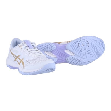 Asics Indoor Court Shoes Gel Rocket 12 (multifunctional/stability) 2025 white/light blue ladies