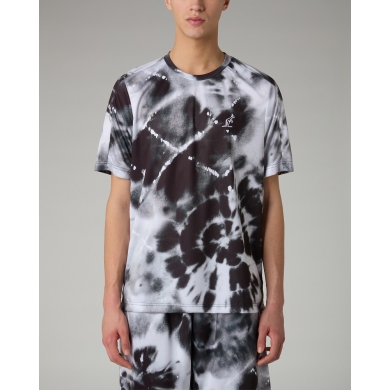 Australian Tennis T-shirt Ace All Print 2025 black/white men's