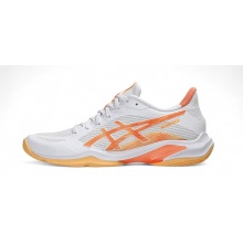 Asics Indoor Shoes Blade FF 2 (Squash and Badminton Shoe) 2025 white/orange ladies
