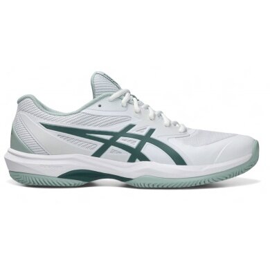 Asics Tennis Shoes Game FF Clay/Sand Court White/Light Green Men's