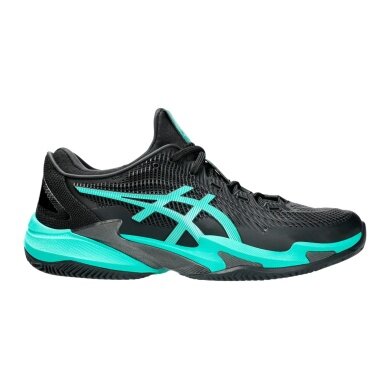 Asics Tennis Shoes Gel Court FF 3 Clay/Sand Court/Stability Black/Mint Blue Men's
