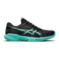 Asics Tennis Shoes Solution Speed FF 4 Clay/Sand Court/Lightweight Black/Green Men's