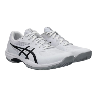 Asics Tennis Shoes Game FF Clay/Sand Court White/Black Men's