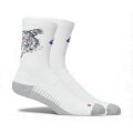 Asics Performance Run Crew Running Socks (quick-drying) white/grey - 1 pair