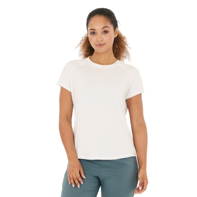 Athlecia Sports/Recreation Shirt Yoga Gaina S/S Tee (comfortable wearing experience) white ladies