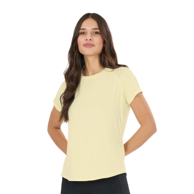 Athlecia Sports/Recreation Shirt Yoga Gaina S/S Tee (comfortable wearing experience) yellow ladies