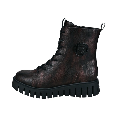 Bagatt Boots D31-AO135-5900 (with side zip) black/dark red ladies