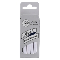 Barth Shoelaces Stylish slim flat white 120cm