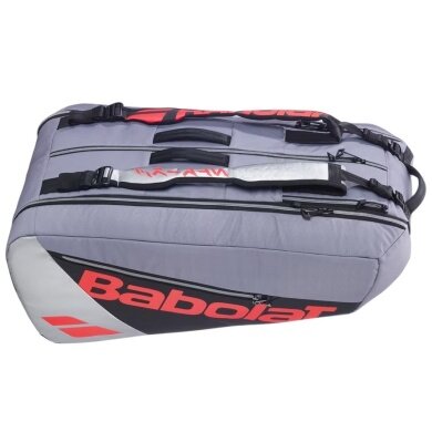 Babolat Tennis Racket Bag Pure Strike (Racket Bag, 3 Main Compartments, Shoe Compartment) 2025 Carbon Grey 9 Racket
