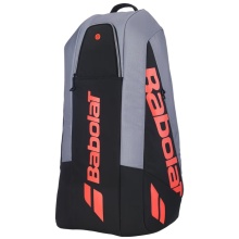 Babolat Tennis Racket Bag Pure Strike (Racket Bag, 2 Main Compartments, Shoe Compartment) 2025 Carbon Grey 6-Pack