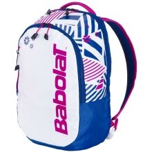 Babolat Kids' Rucksack 3rd Generation (Racket Compartment, Main Compartment) white/blue/pink 26x15x41cm