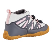 Ballop Barefoot Shoes Sneakers Intense (flexible sole, breathable) grey/pink children